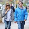 Sarah Jessica Parker et son mari Matthew Broderick emmènent leurs filles Tabitha et Marion à l'école à New York, le 29 avril 2013.