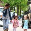 Sarah Jessica Parker a accompagné ses filles Marion et Tabitha à l'école, à New York, le 30 avril 2013.