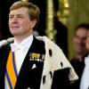 Prestation de serment du roi Willem-Alexander des Pays-Bas, le 30 avril 2013 à la Nouvelle Eglise (Nieuwe Kerk) d'Amsterdam.
