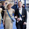 La princesse Irene et le prince Jaime de Bourbon-Parme à la prestation de serment solennelle du roi Willem-Alexander des Pays-Bas, le 30 avril 2013 à la Nouvelle Eglise (Nieuwe Kerk) d'Amsterdam.