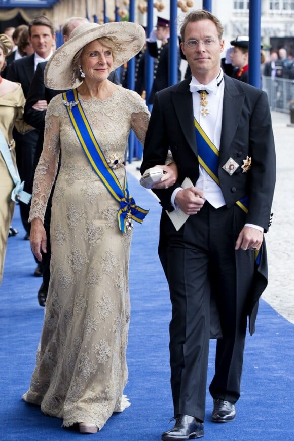 La princesse Irene et le prince Jaime de Bourbon-Parme à la prestation de serment solennelle du roi Willem-Alexander des Pays-Bas, le 30 avril 2013 à la Nouvelle Eglise (Nieuwe Kerk) d'Amsterdam.