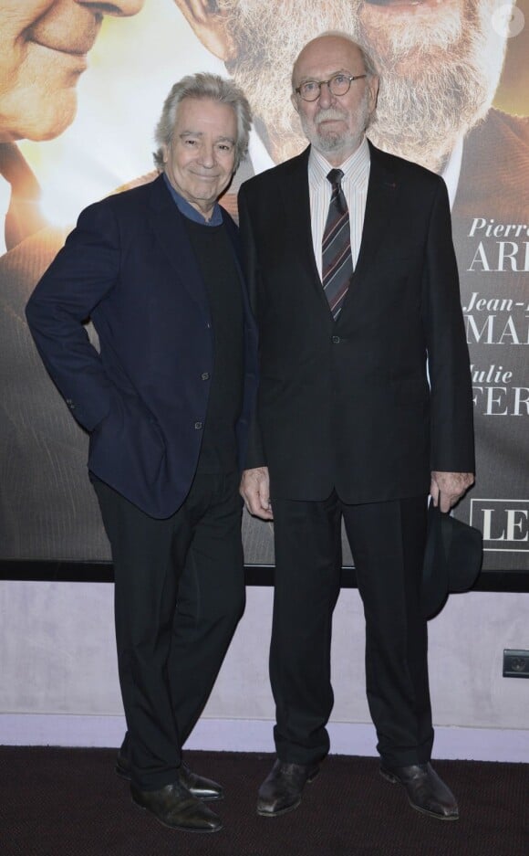 Pierre Arditi et Jean-Pierre Marielle lors de l'avant-première du film "La Fleur de l'âge" à l'UGC Bercy à Paris le 29 avril 2013