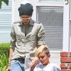 Gwen Stefani et son aîné Kingston dans le quartier de Sherman Oaks à Los Angeles, le 3 mai 2013.