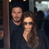David et Victoria Beckham viennent de déjeuner avec leurs enfants Cruz et Romeo à l'hôtel Costes à Paris le 4 mai 2013.
