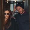 David et Victoria Beckham viennent de déjeuner avec leurs enfants Cruz et Romeo à l'hôtel Costes à Paris le 4 mai 2013.