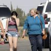Paris Jackson a passé du temps avec sa mère Debbie Rowe à Temecula en Californie, le 4 mai 2013.