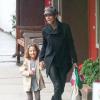 Halle Berry emmène sa fille Nahla à l'école a Los Angeles le 25 janvier 2013.