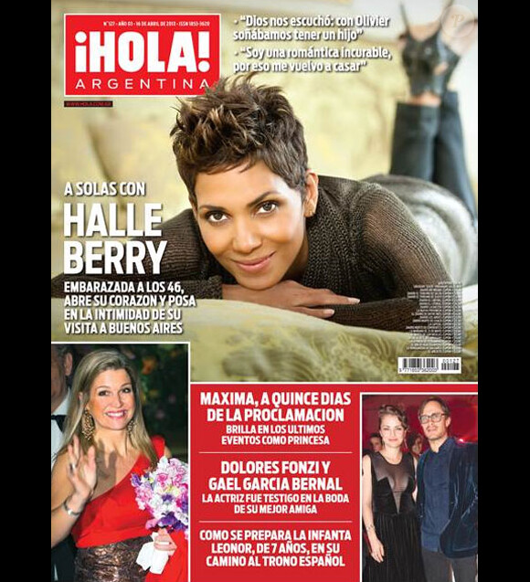 Couverture du magazine Hola ! Argentine du mois d'avril 2013.