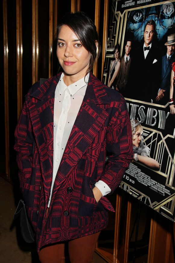 Aubrey Plaza à l'after-party Gatsby le Magnifique au Standard Hotel de New York le 5 mai 2013.