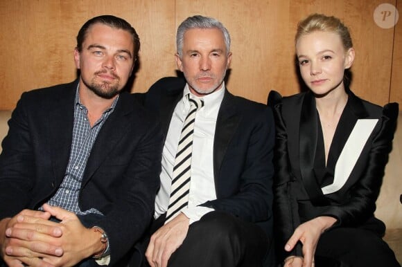 Leonardo DiCaprio, Baz Luhrmann et Carey Mulligan sur le canapé à l'after-party Gatsby le Magnifique au Standard Hotel de New York le 5 mai 2013.