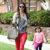 Alessandra Ambrosio emmène sa fille Anja chez le medecin à Santa Monica, le 6 mai 2013