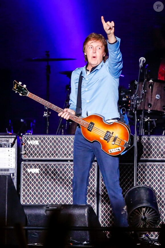 Paul McCartney en concert au stade Mineirão à Belo Horizonte, Brésil, le 4 mai 2013.