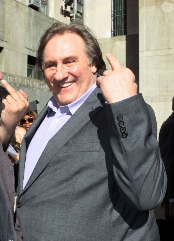 Gérard Depardieu en mai 2013 à New York