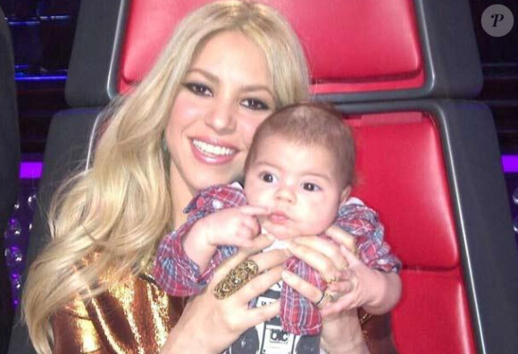 Shakira et son fils Milan sur le plateau de The Voice USA
Photo Instagram