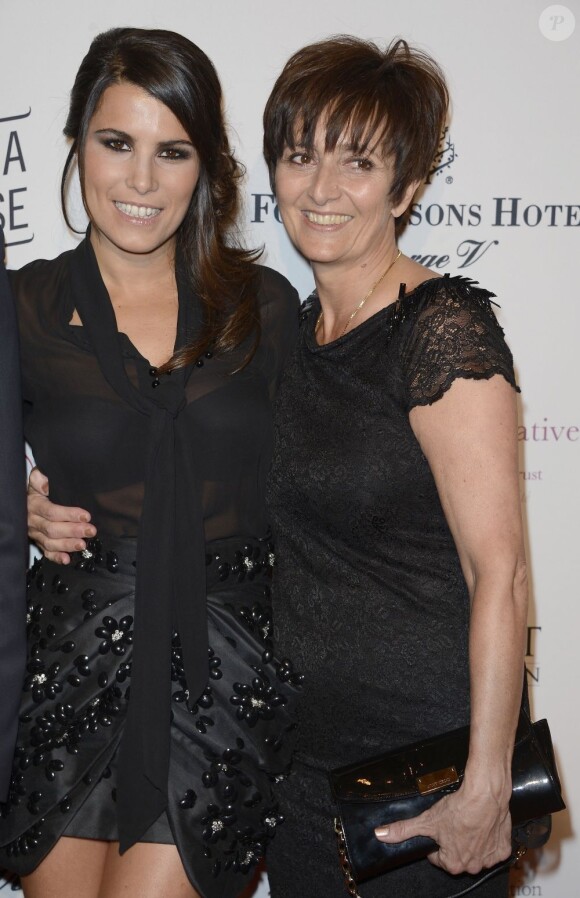 Karine Ferri et Laurence Lemarchal à la 4eme édition du Global Gift Gala au George-V à Paris, le 13 mai 2013.