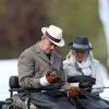 Le prince Philip, époux de la reine Elizabeth II, conduisant un attelage lors du Champagne Laurent Premier Meet of the British Driving Society, le 12 mai 2013, au dernier jour du Windsor Horse Show.