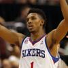 Nick Young des 76ers de Philadelphie à Philadelphie, le 30 janvier 2013.