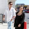 Kim Kardashian se rend dans un centre pour suivre un cours de réanimation cardio-pulmonaire avec Scott Disick, le compagnon de sa soeur Kourtney. Los Angeles, le 14 mai 2013.