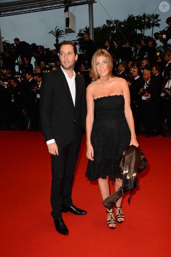 Amanda Sthers et son homme Thierry Weinberg à l'ouverture du 66e Festival de Cannes au Palais des Festivals, le 15 mai 2013