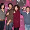 Artus de Penguern, avec Helena Noguerra, Bruno Salomone et Anne Depetrini lors de la présentation du film La Clinique de l'amour à Paris le 10 juin 2012