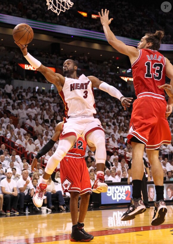 Dwyane Wade lors du match entre Miami Heat et les Chicago Bulls à l'AmericanAirlines Arena de Miami, le 15 mai 2013.
