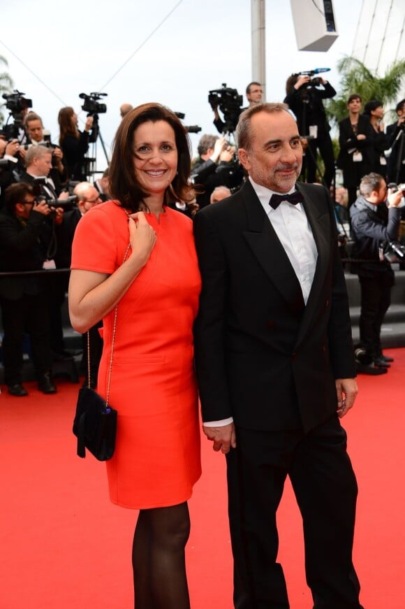 Antoine Duléry pour la montée des marches de Jeune Et Jolie, premier film en compétition, au Palais des Festivals de Cannes, le 16 mai 2013.