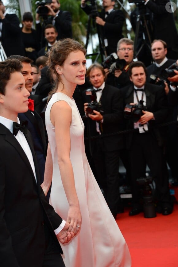Marine Vacth lors de la montée des marches de Jeune Et Jolie, premier film en compétition, au Palais Des Festivals de Cannes, le 16 mai 2013.