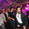 Tahar Rahim, déchaîné lors de la soirée du film "Grand Central" sur la plage Magnum au Festival de Cannes le 18 mai 2013