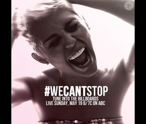 Miley Cyrus a dévoilé la pochette de son nouveau single intitulé #Wecantstop.