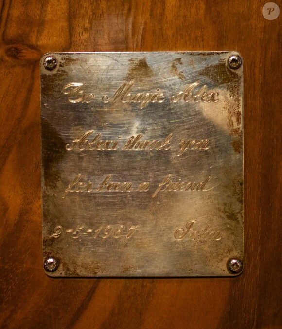 Un des lots mis en vente par la maison d'enchères Julien's Auctions, spécialisée dans les îcones de la musique, le 18 mai 2013 à New York.
