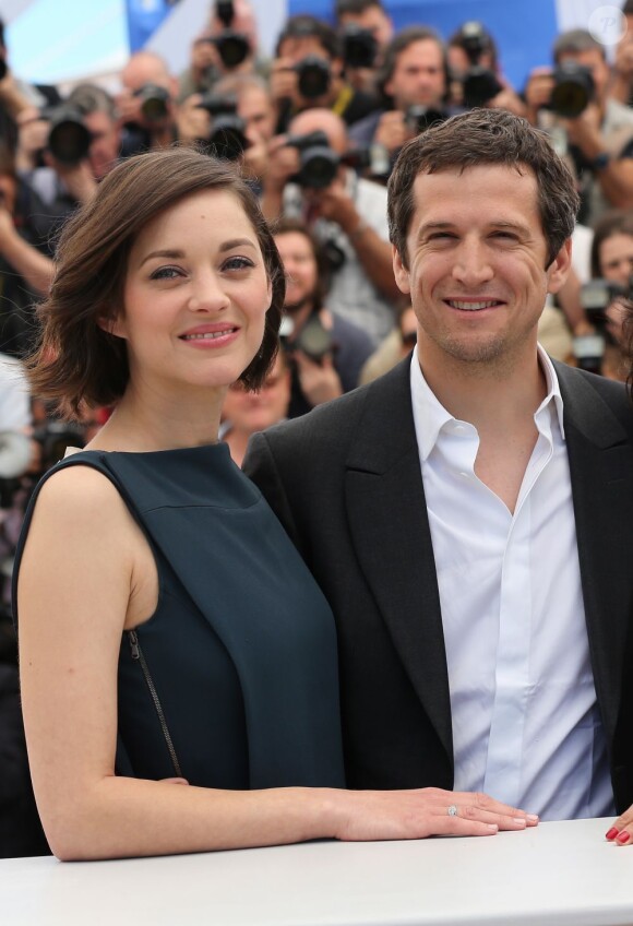 Marion Cotillard et Guillaume Canet lors du photocall du film Blood Ties à Cannes le  20 mai 2013.