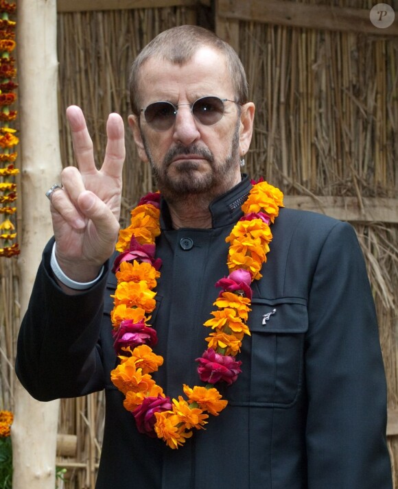 Ringo Starr à l'inauguration du Chelsea Flower Show, l'exposition florale de Londres, le 20 mai 2013.