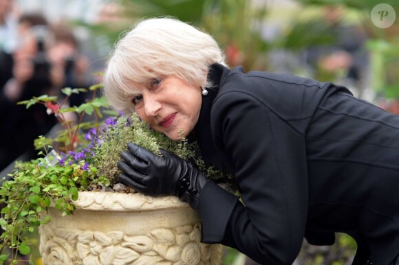 Helen Mirren à l'inauguration du Chelsea Flower Show, le 20 mai 2013 à Londres.