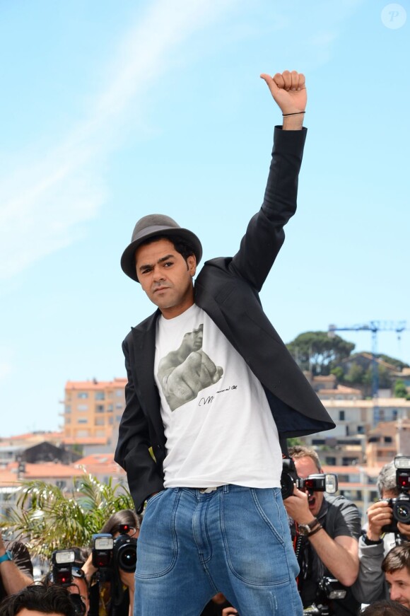 Jamel Debbouze au photocall de Né Quelque Part au Palais des Festivals, le 21 mai 2013.
