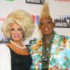 Elaine Lancaster et Dennis Rodman lors de la finale du show All Star Celebrity Apprentice à New York le 19 mai 2013