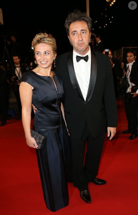 Paolo et Daniela Sorrentino lors de la montée des marches le 21 mai 2013 lors du Festival de Cannes, pour la présentation des films La Grande Bellezza et Les Salauds