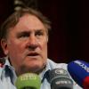 Gérard Depardieu lors de la conférence de presse pour le tournage du film Turquoise, à Grozny le 21 mai 2013