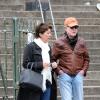 Robert Redford et sa femme Sibylle Szaggars à Paris pour la promotion du film Sous surveillance le 28 avril 2013