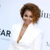 Janet Jackson sur le tapis rouge du grand gala de l'amfAR à l'Eden Roc au Cap d'Antibes lors du 66e Festival du film de Cannes, le 23 mai 2013.