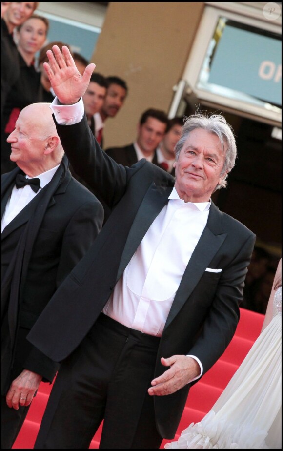 Alain Delon lors du Festival de Cannes 2010