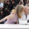 Emmanuelle Seigner et Roman Polanski lors du photocall du film "La Vénus à la fourrure" au 66e Festival du Film de Cannes le 25 mai 2013