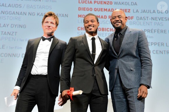 Thomas Vinterberg, Ryan Coogler et Forest Whitaker lors de la remise des prix de la section Un Certain Regard au Festival de Cannes le 25 mai 2013