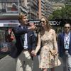 Pierre Casiraghi et sa compagne Beatrice Borromeo ont tranquillement visité les paddocks du Grand Prix de F1 de Monaco le 26 mai 2013, avant la course