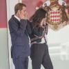 Andrea Casiraghi et sa fiancée Tatiana Santo Domingo arrivant au Grand Prix de F1 de Monaco le 26 mai 2013