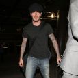 David Beckham lors de son arrivée à Los Angeles le 27 mai 2013