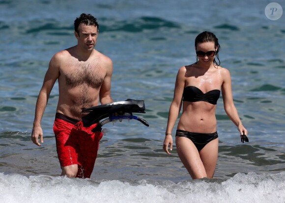 Olivia Wilde et Jason Sudeikis le 27 mai 2013 lors de vacances à Hawaï