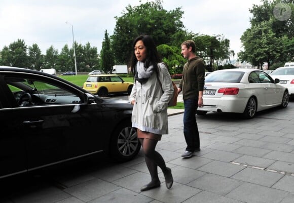 Mark Zuckerberg et Priscilla Chan dans les rues de Budapest en Hongrie, le 28 mai 2013.