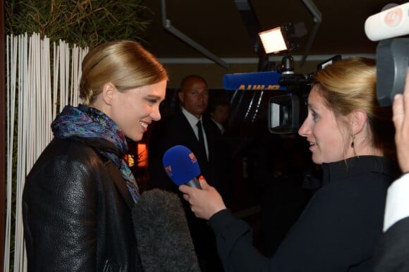 Léa Seydoux lors de la soirée Magnum après la cérémonie de clôture du Festival de Cannes le 26 mai 2013