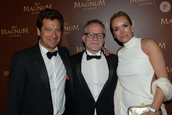 Laurent Gerra et Thierry Frémaux lors de la soirée Magnum après la cérémonie de clôture du Festival de Cannes le 26 mai 2013