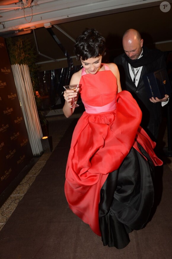Audrey Tautou lors de la soirée Magnum après la cérémonie de clôture du Festival de Cannes le 26 mai 2013